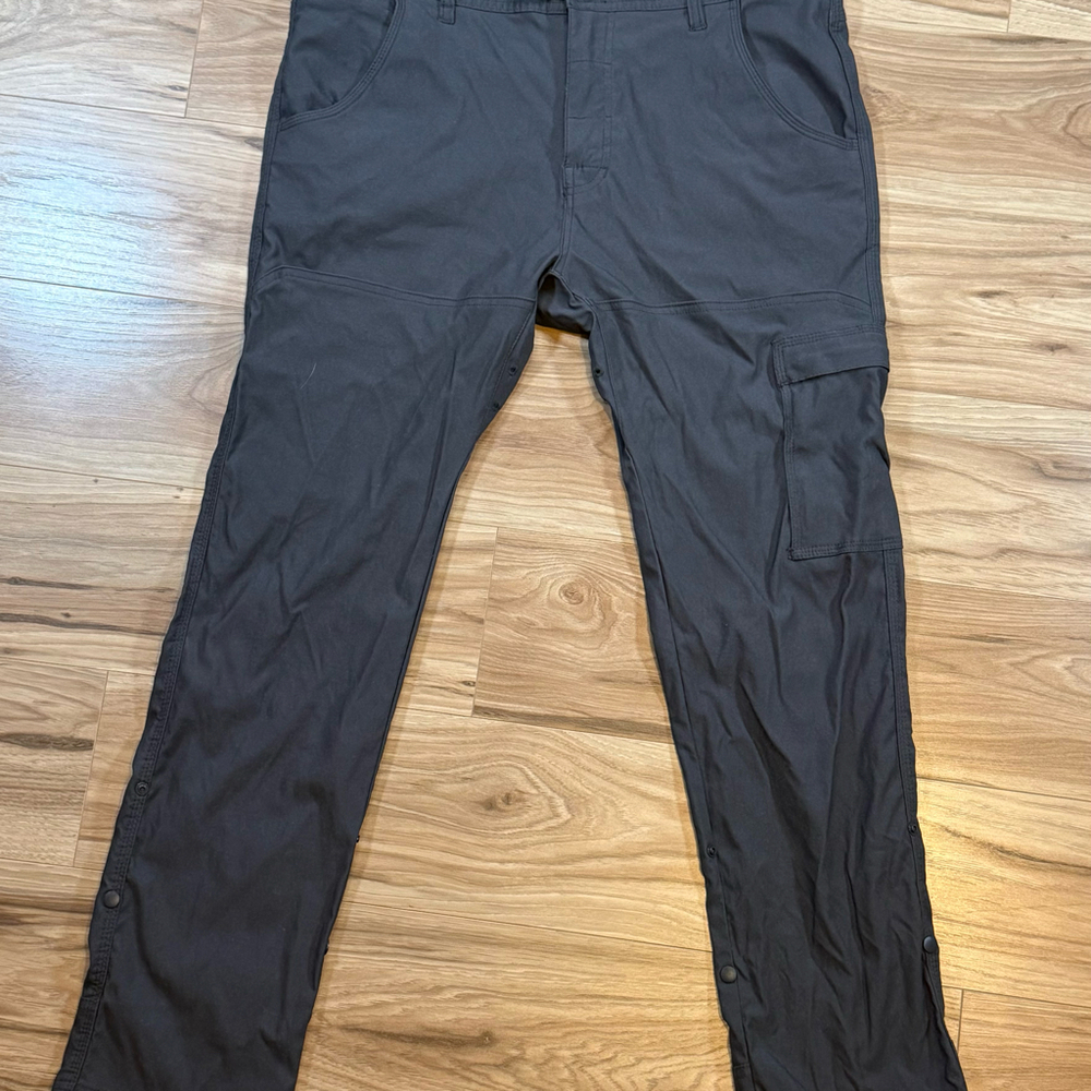 prAna Men’s Slim Fit Hiking Pants 34x30 Gray